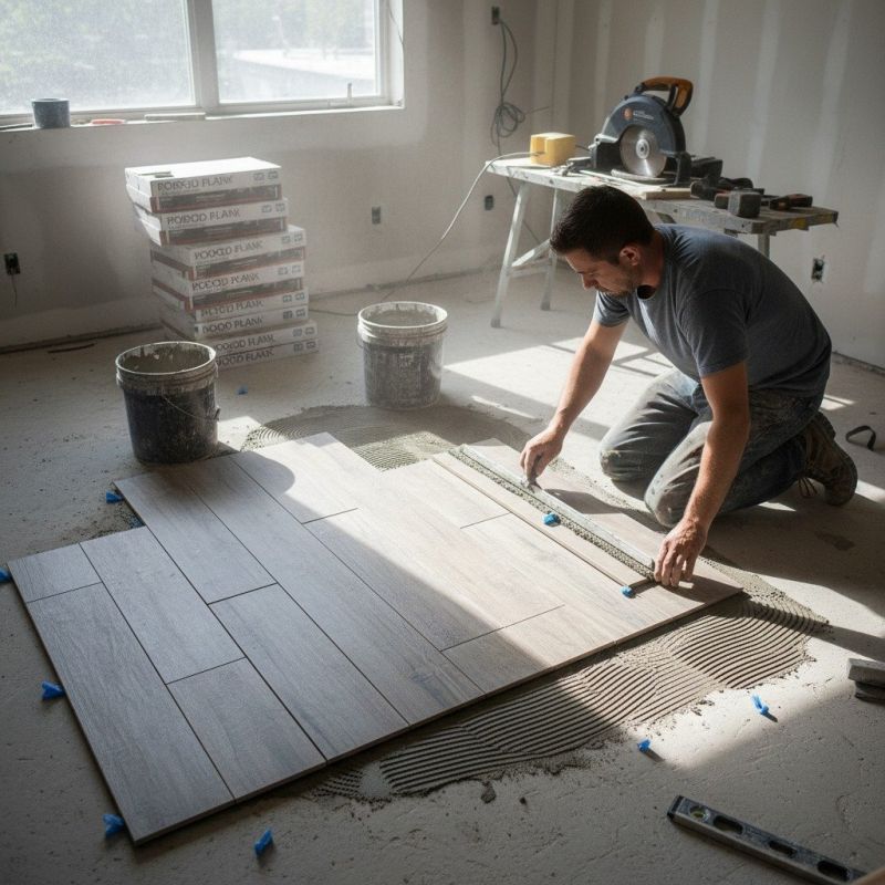 Terrace Tile Installation detail
