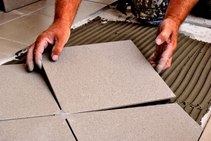 Tile Installation in Controlled Indoor Environment
